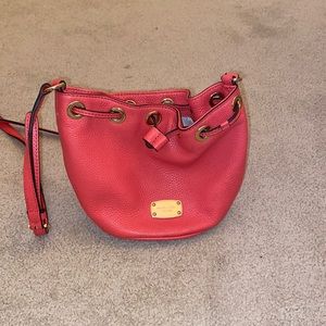 Coral Michael Kors crossbody bag.